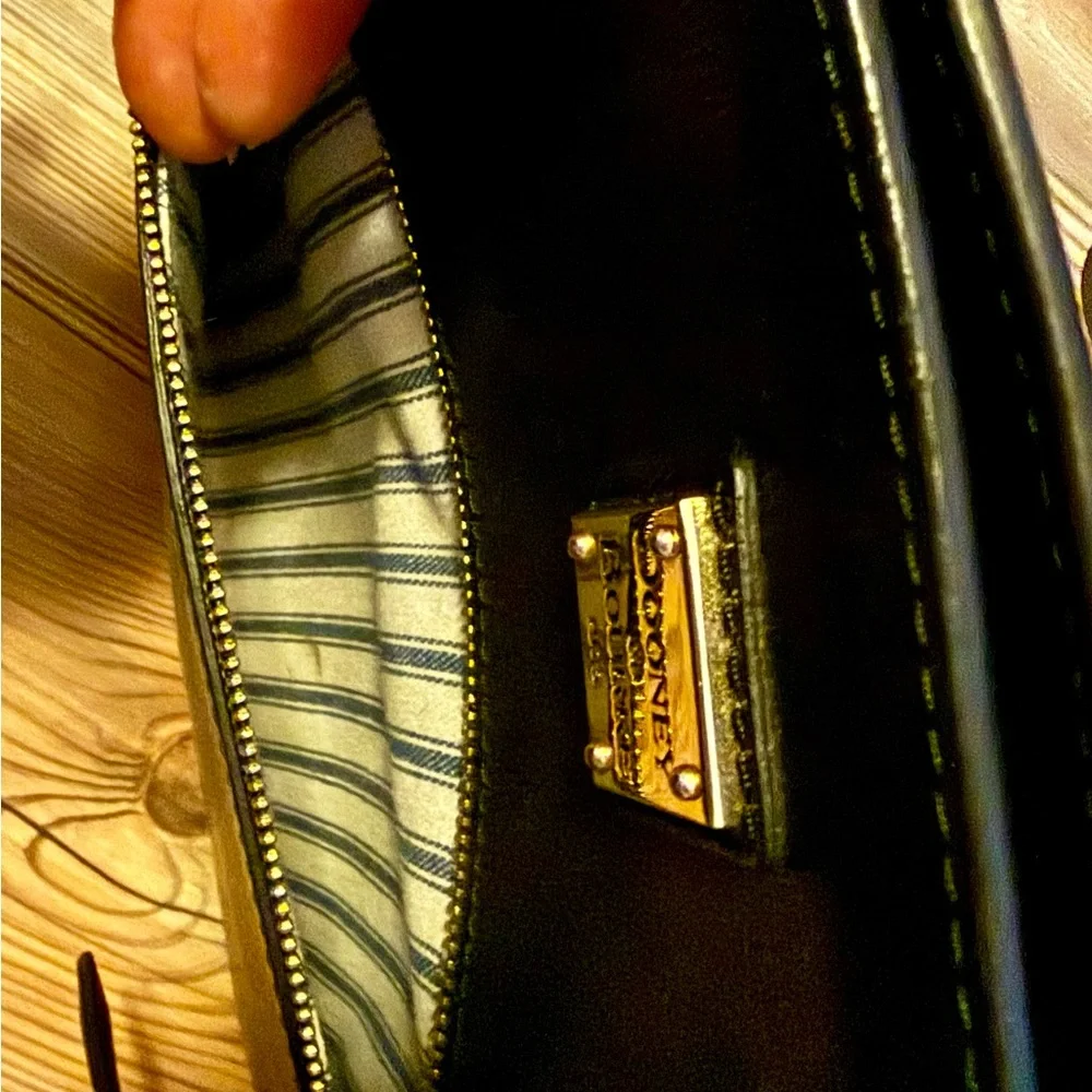 Dooney & Bourke Black Leather Tote - Picture 4 of 12